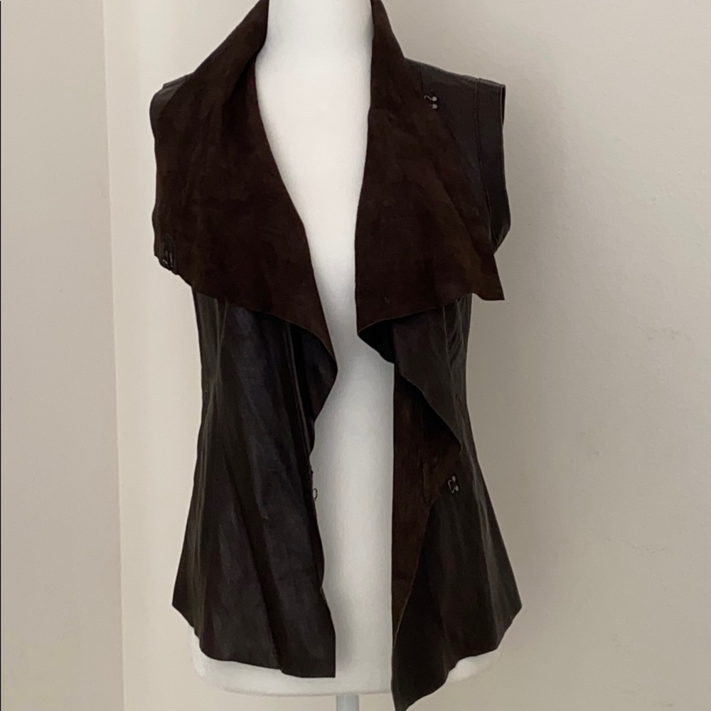 CO-OP Barney's of New York-Leather Vest
